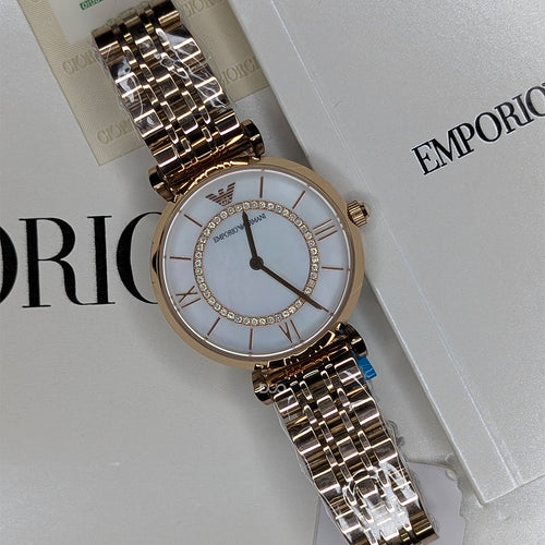 EMPORIO ARMANI Classic Mother of Pearl Dial Ladies Watch AR1909