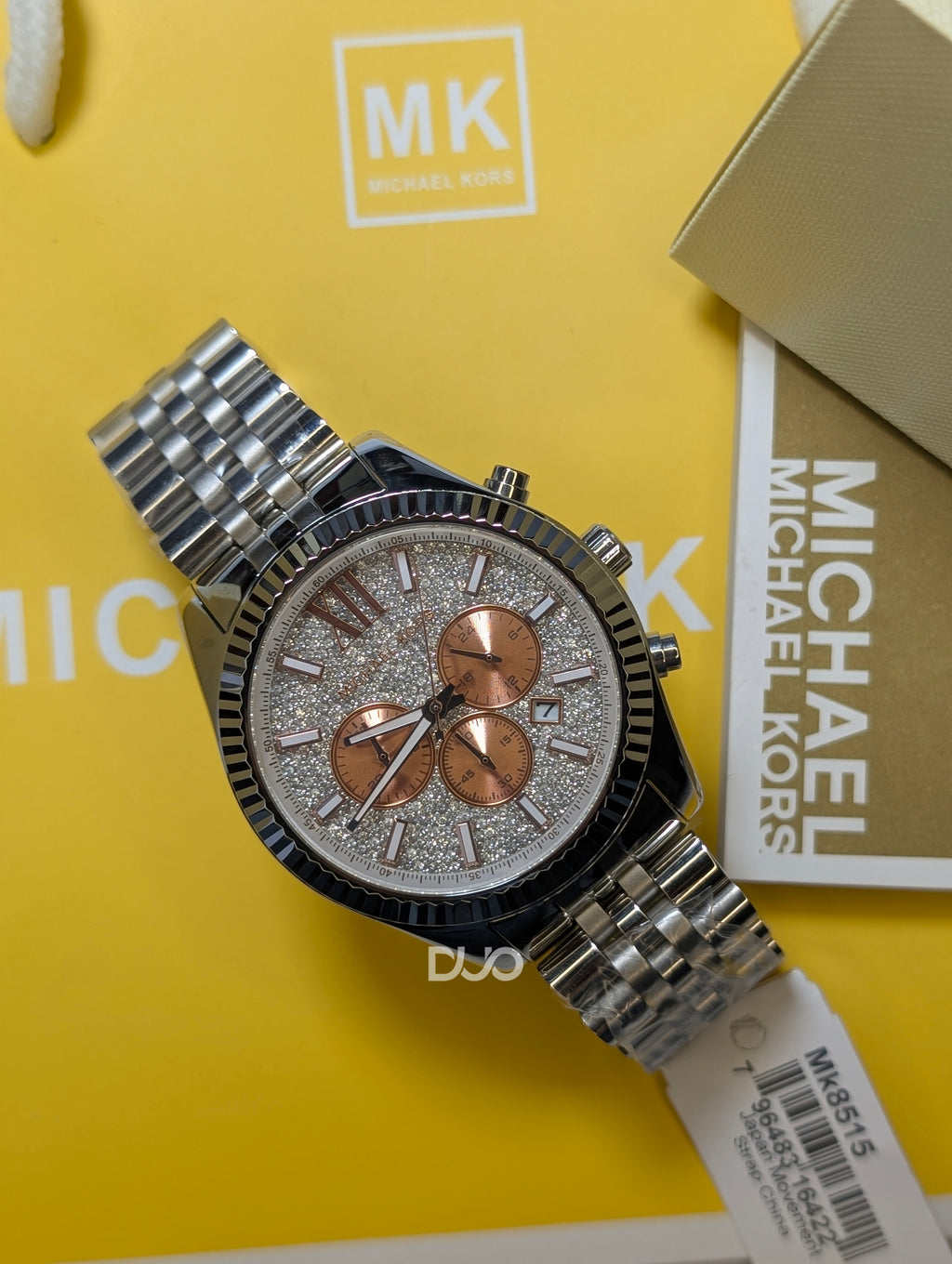 Michael Kors Men's Lexington Chronograph Silver-Tone Watch MK8515