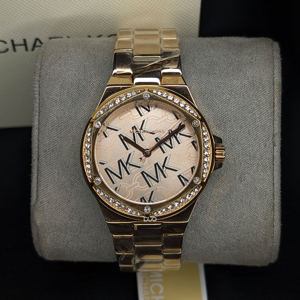 Michael Kors Women’s Quartz Rose Gold Stainless Steel Rose Gold Dial 37mm Watch MK7405