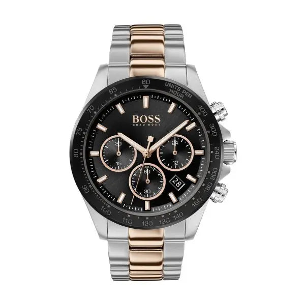Hugo Boss Men’s Analog Stainless Steel Black Dial 45mm Watch 1513757