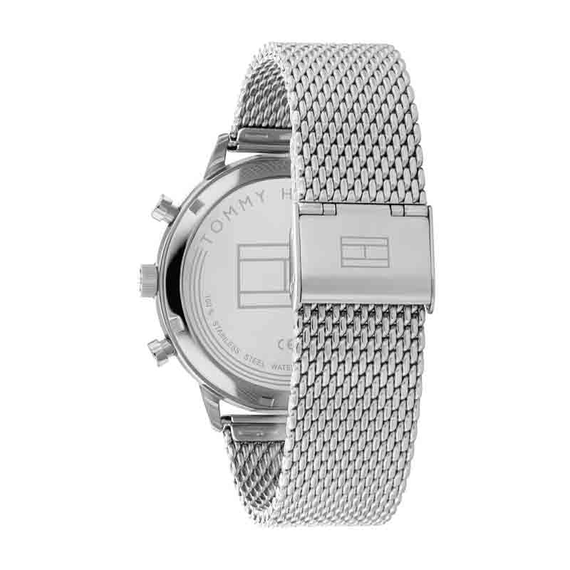 Tommy Hilfiger Men’s Quartz Silver Stainless Steel White Dial 44mm Watch 1791988