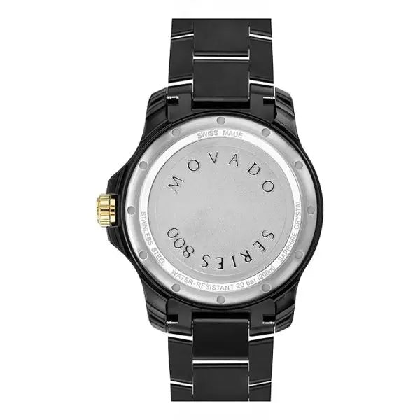 Movado Men’s Swiss Made Quartz Black Stainless Steel Black Dial 40mm Watch 2600161