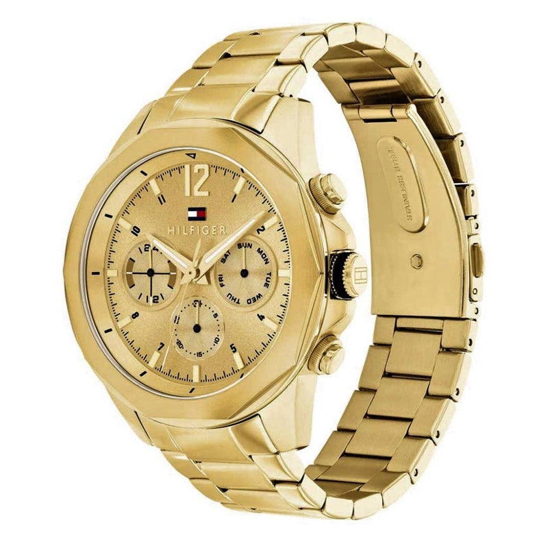 Tommy Hilfiger Men’s Quartz Gold Stainless Steel Gold Dial 46mm Watch 1792060