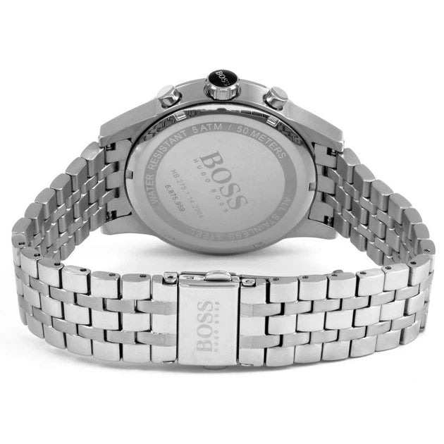 Hugo Boss Men’s Chronograph Quartz Stainless Steel Blue Dial 41mm Watch 1513384