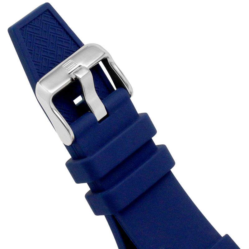 Tommy Hilfiger Men’s Quartz Blue Silicone Strap Blue Dial 46mm Watch 1791991