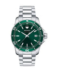Movado Men’s Quartz Swiss Made Stainless Steel Green Dial 40mm Watch 71,428