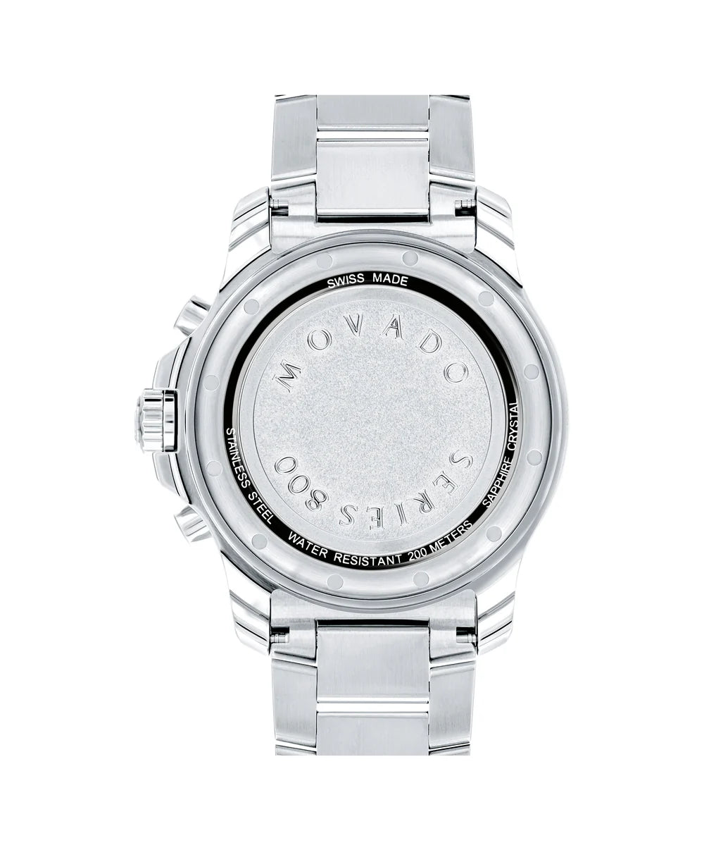 Movado Men’s Quartz Swiss Made Stainless Steel Blue Dial 42mm Watch 2600141