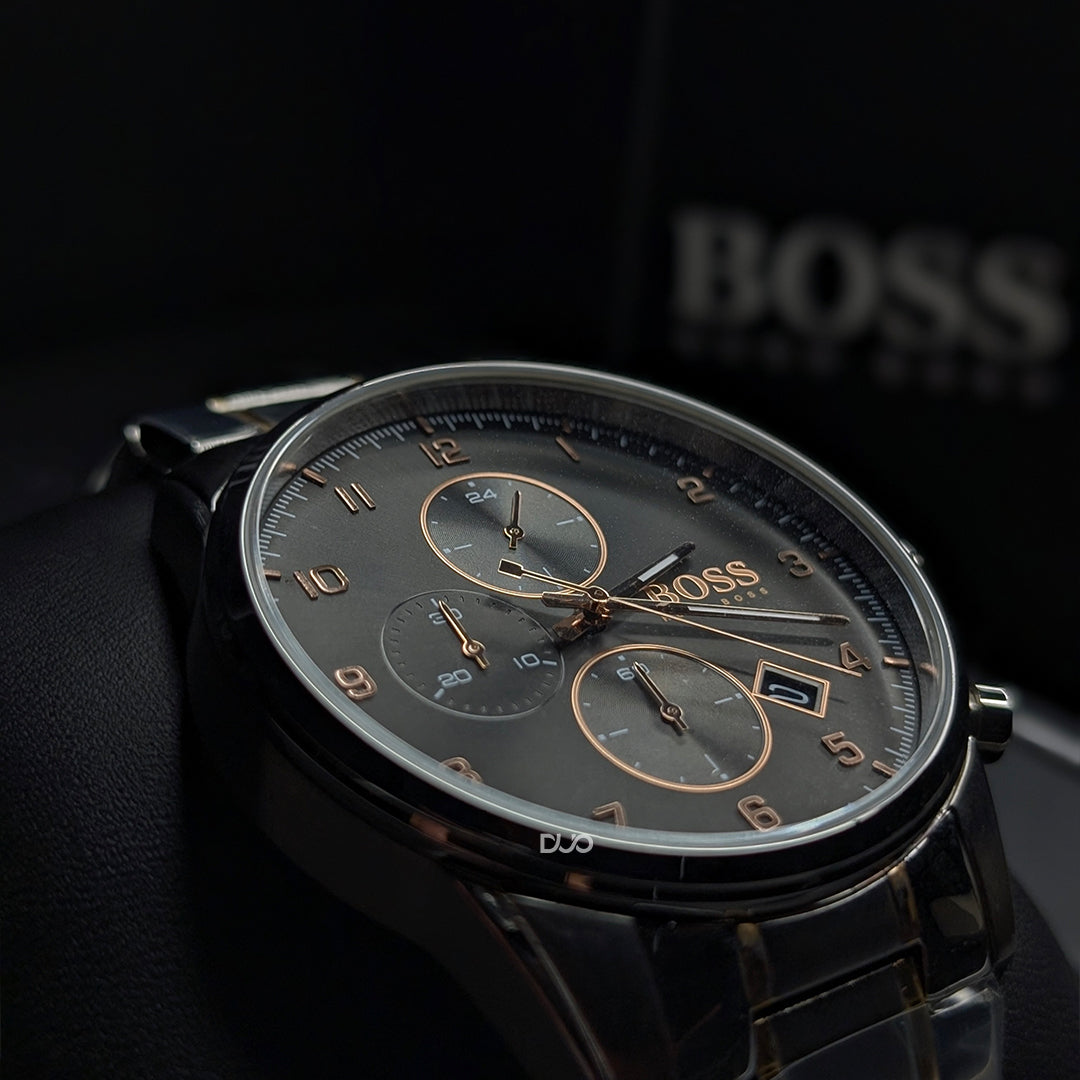 Hugo Boss Men’s Chronograph Analogue Quartz Stainless Steel Strap 44mm Watch 1513789