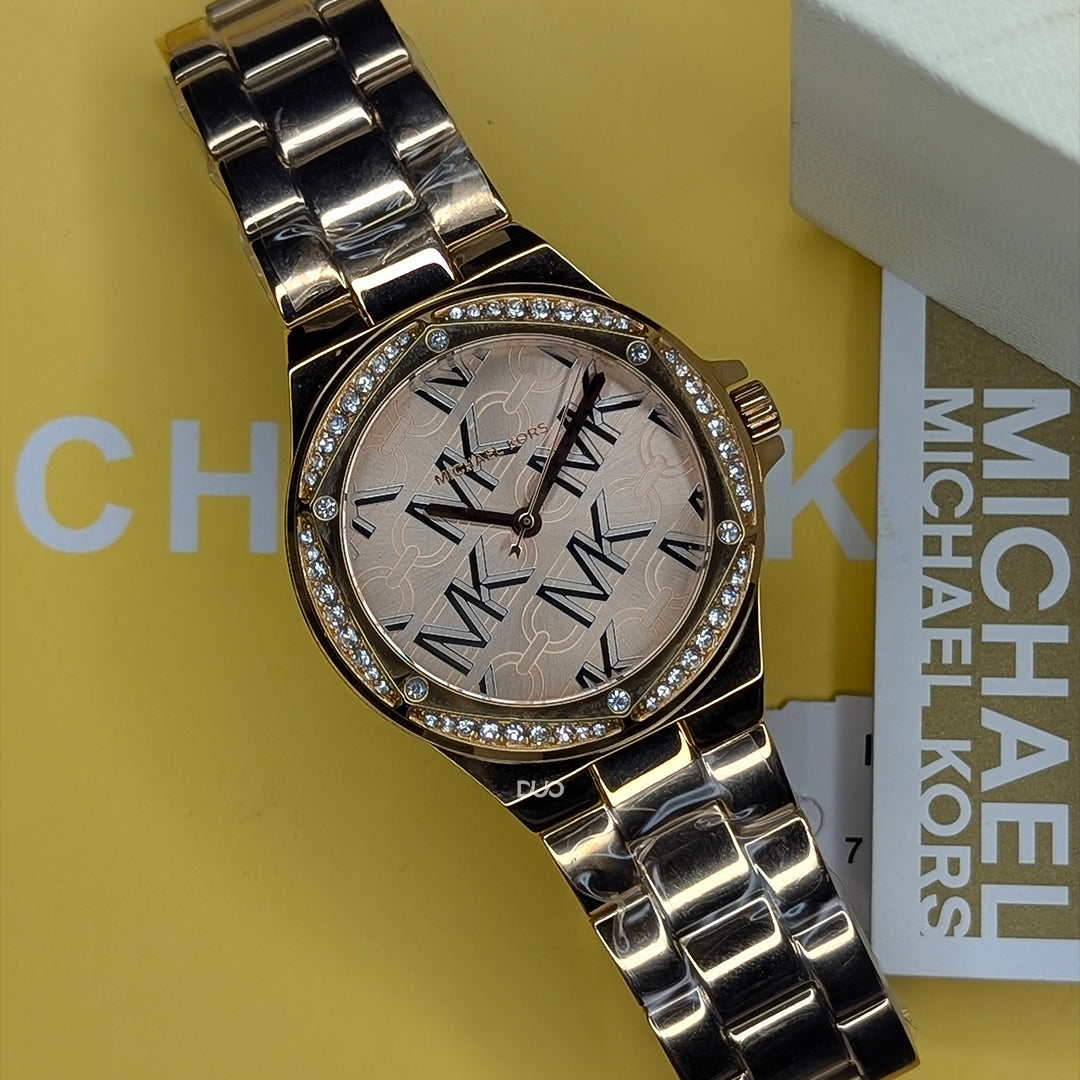 Michael Kors Women’s Quartz Rose Gold Stainless Steel Rose Gold Dial 37mm Watch MK7405