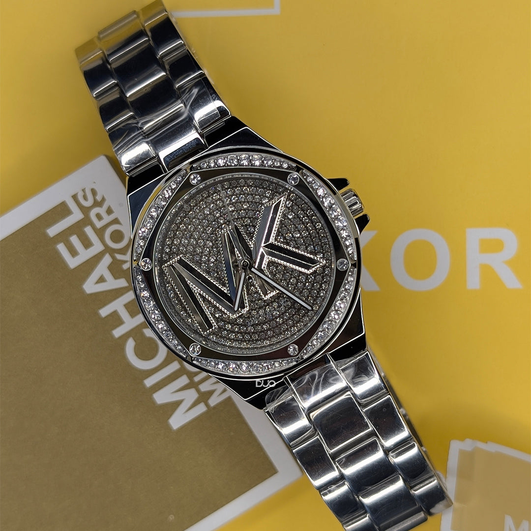 Michael Kors Women’s Quartz Stainless Steel Silver Dial 37mm Watch MK7234