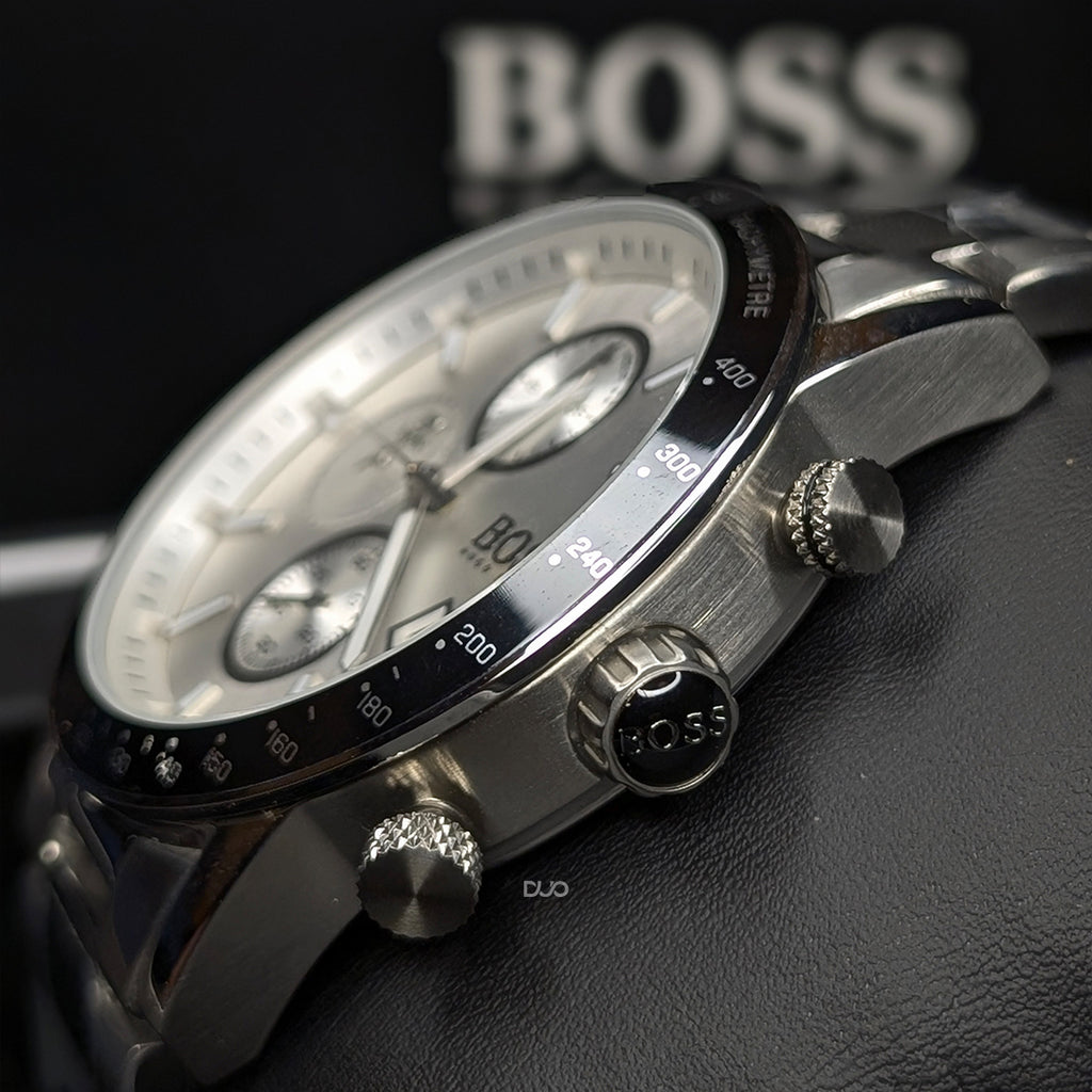 Hugo Boss Men’s Chronograph Quartz Stainless Steel Silver Watch 1513511