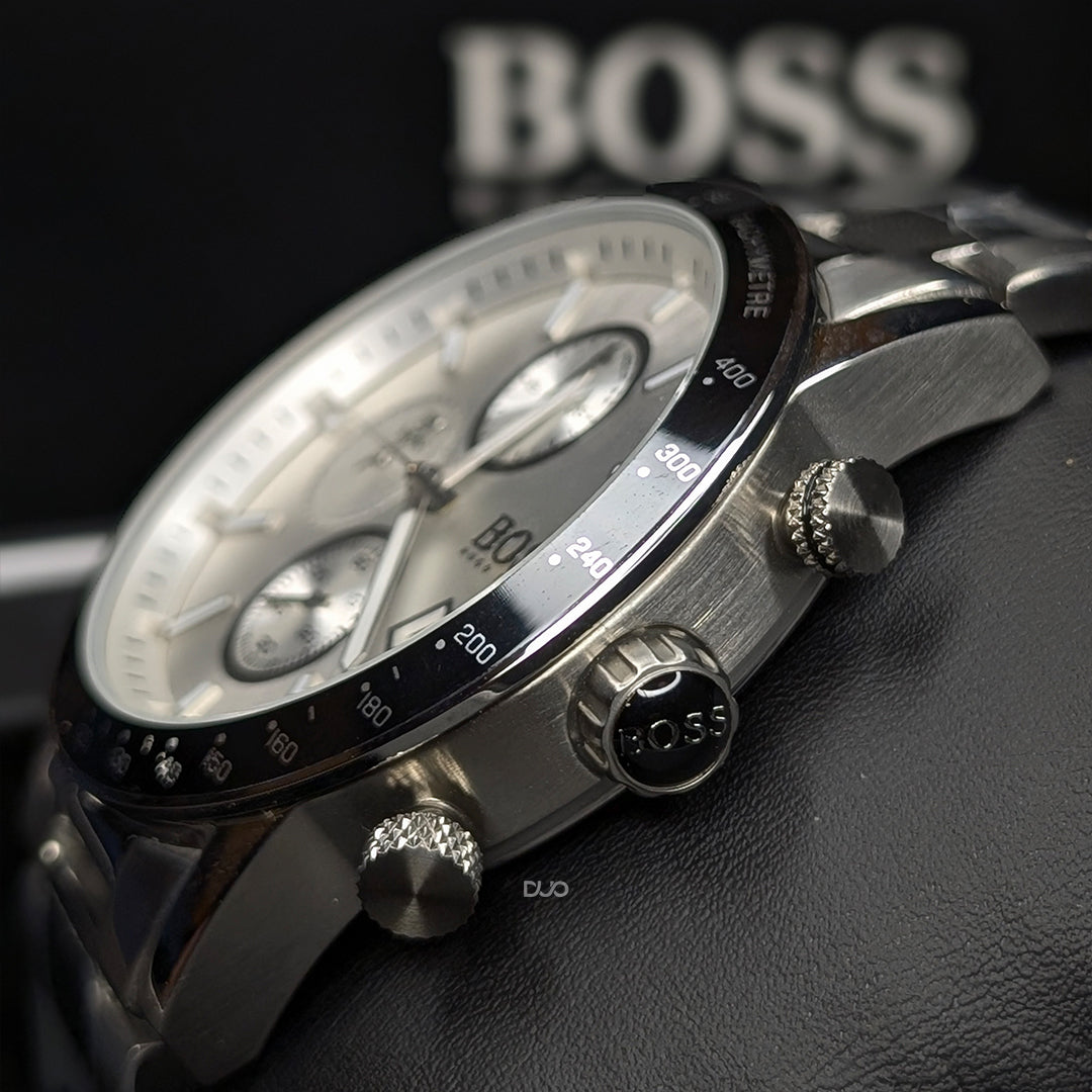 Hugo Boss Men’s Chronograph Quartz Stainless Steel Silver Watch 1513511