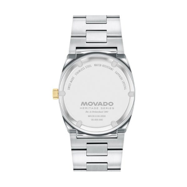 Movado Unisex Quartz Swiss Made Silver Stainless Steel Grey Dial 36mm Watch 3650216