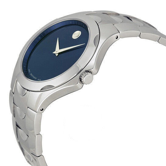 Movado Men’s Swiss Made Quartz Stainless Steel Blue Dial 40mm Watch 606380
