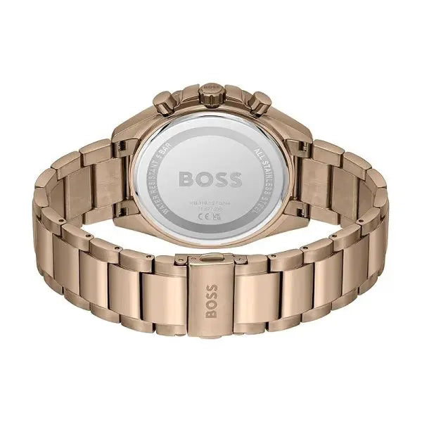 Hugo Boss Men’s Quartz Rose Gold Stainless Steel Green Dial 43mm Watch 1514019