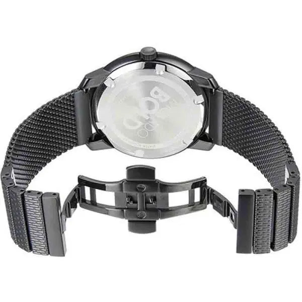 Movado Men’s Quartz Swiss Made Black Stainless Steel Black Dial 44mm Watch 3600261