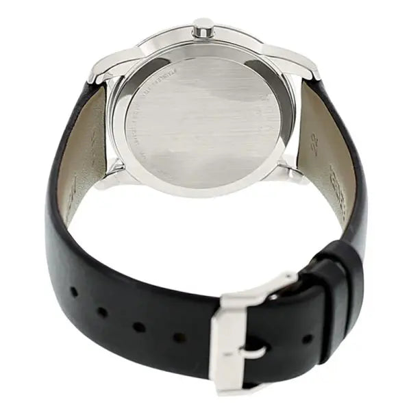 Movado Men’s Swiss Made Quartz Black Leather Strap Blue Dial 40mm Watch 606610