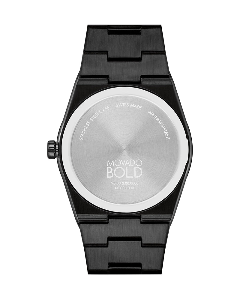 Movado Men’s Quartz Swiss Made Black Stainless Steel Black Dial 40mm Watch 3601224