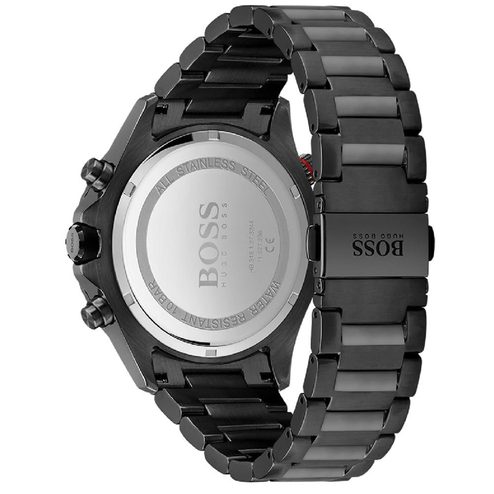 Hugo Boss Men’s Chronograph Quartz Stainless Steel Black Dial 46mm Watch 1513825