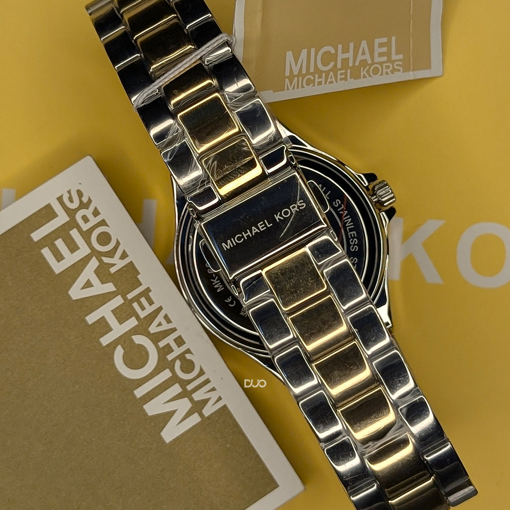 Michael Kors Women’s Quartz Two-tone Stainless Steel Gold Dial 37mm Watch MK6988