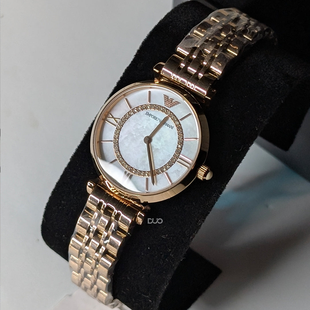 EMPORIO ARMANI Classic Mother of Pearl Dial Ladies Watch AR1909