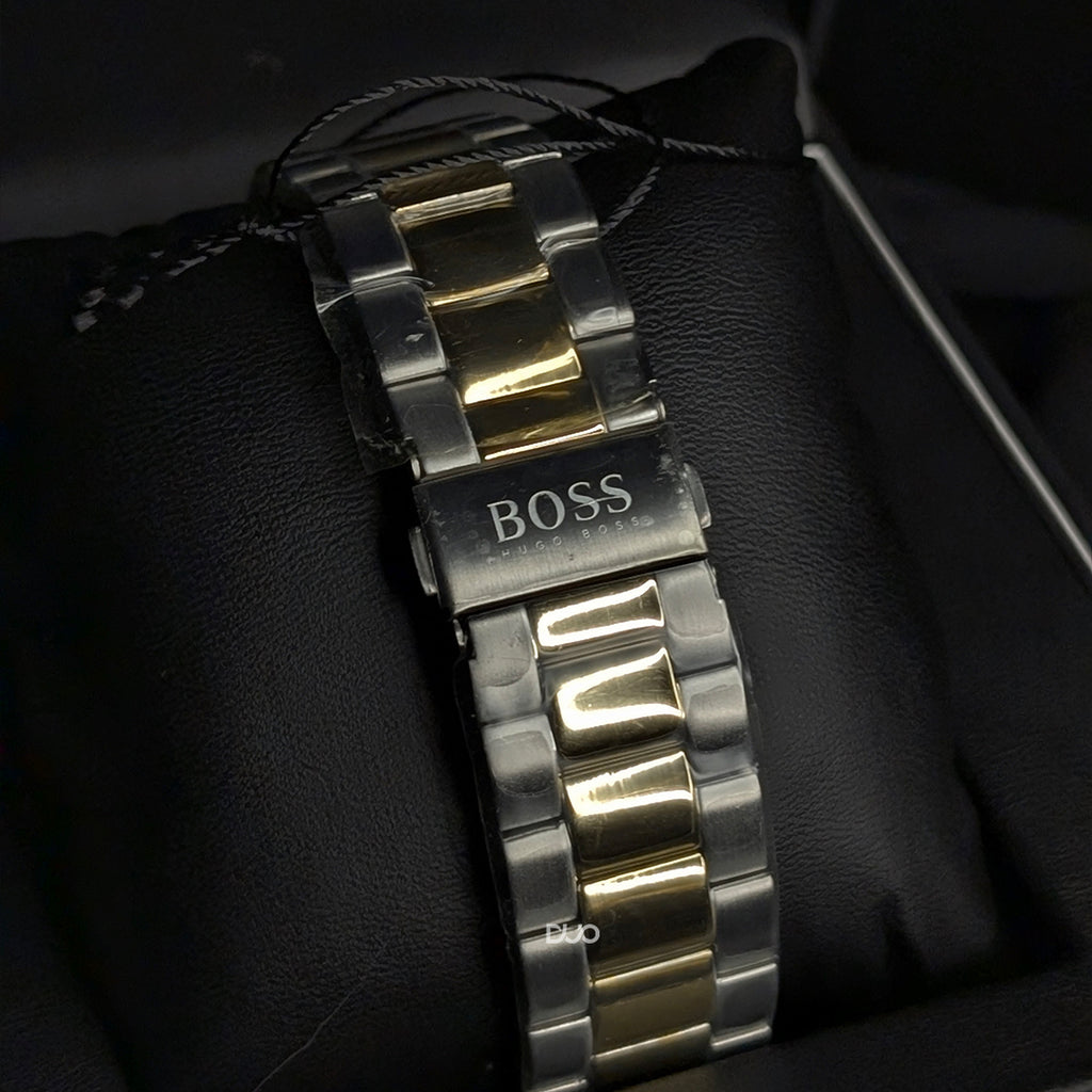 Hugo Boss Men’s Quartz Two-tone Stainless Steel Black Dial 42mm Watch 1513584