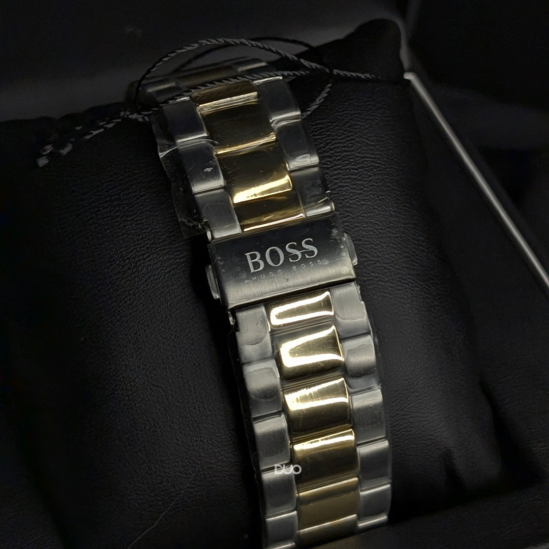 Hugo Boss Men’s Quartz Two-tone Stainless Steel Black Dial 42mm Watch 1513584