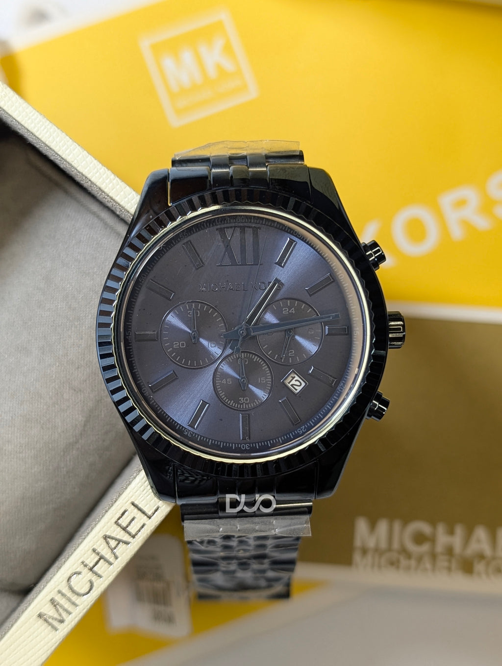 Michael Kors Men’s Quartz Lexington Chronograph Stainless Steel Blue Dial 44mm Watch MK8480