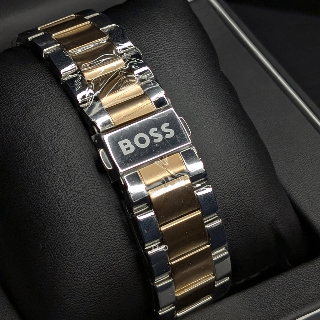 Hugo Boss Men’s Quartz Two-tone Stainless Steel Blue Dial 44mm Watch 1513937