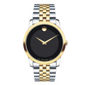 Movado Men’s Swiss Made Quartz Stainless Steel Black Dial 40mm Watch 606899