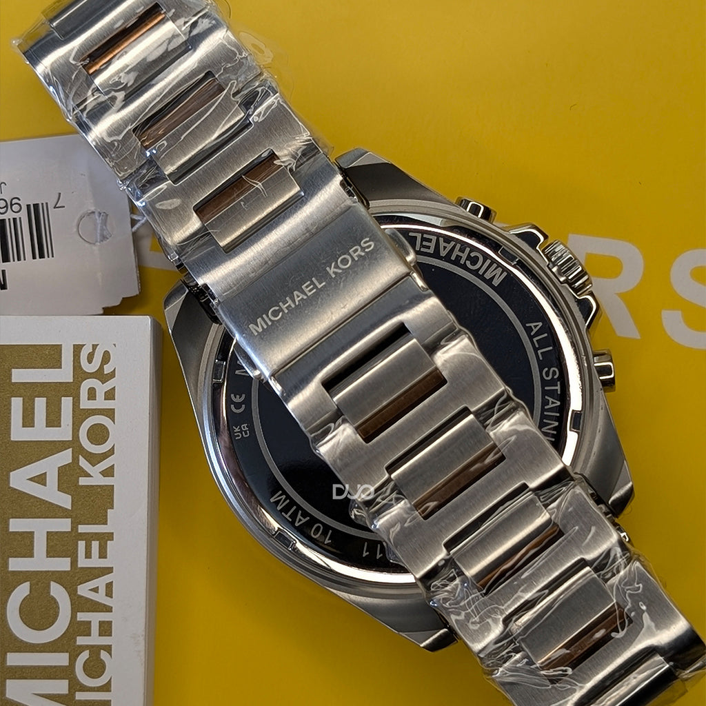 Michael Kors Men’s Quartz Two Tone Stainless Steel Blue Dial 45mm Watch MK9065