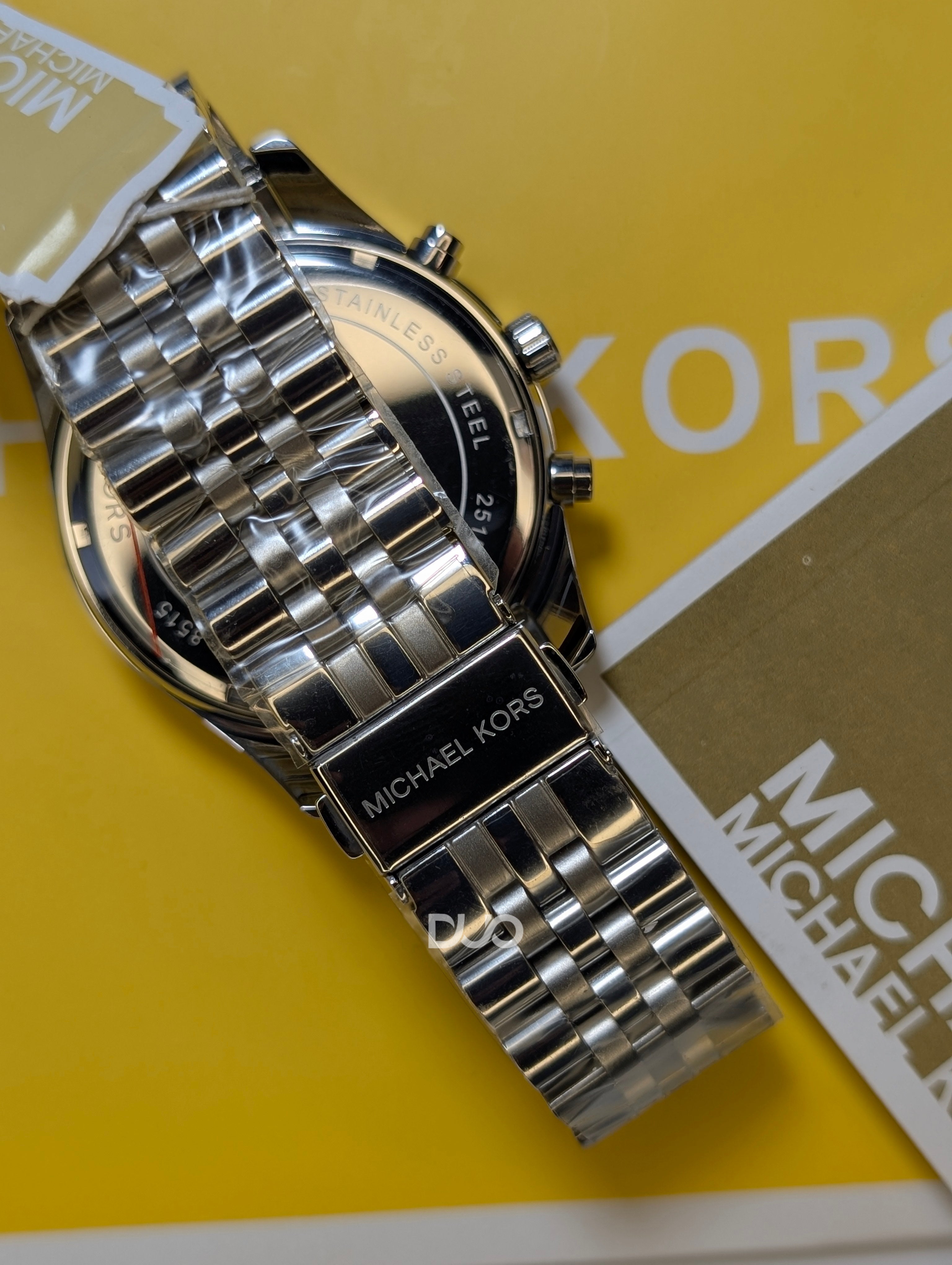 Michael Kors Men's Lexington Chronograph Silver-Tone Watch MK8515
