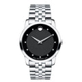 Movado Men’s Quartz Swiss Made Stainless Steel Black Dial 40mm Watch 606878