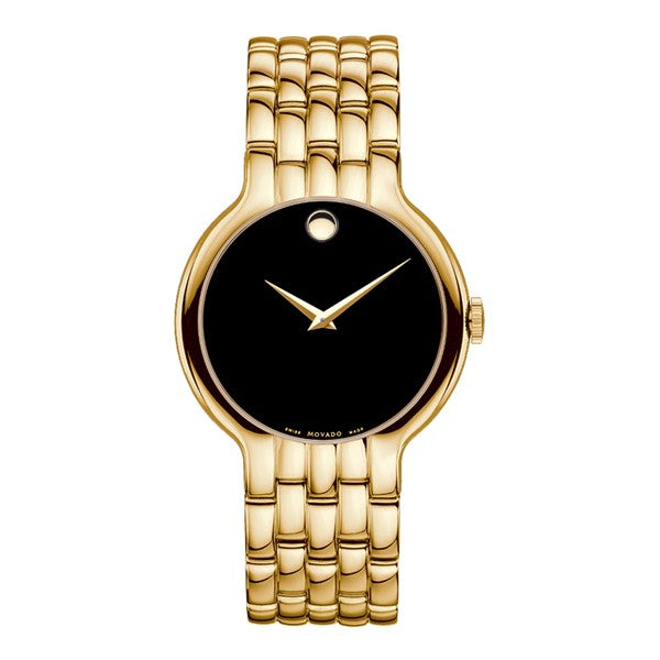 Movado Men’s Quartz Swiss Made Stainless Steel Black Dial 38mm Watch 606934