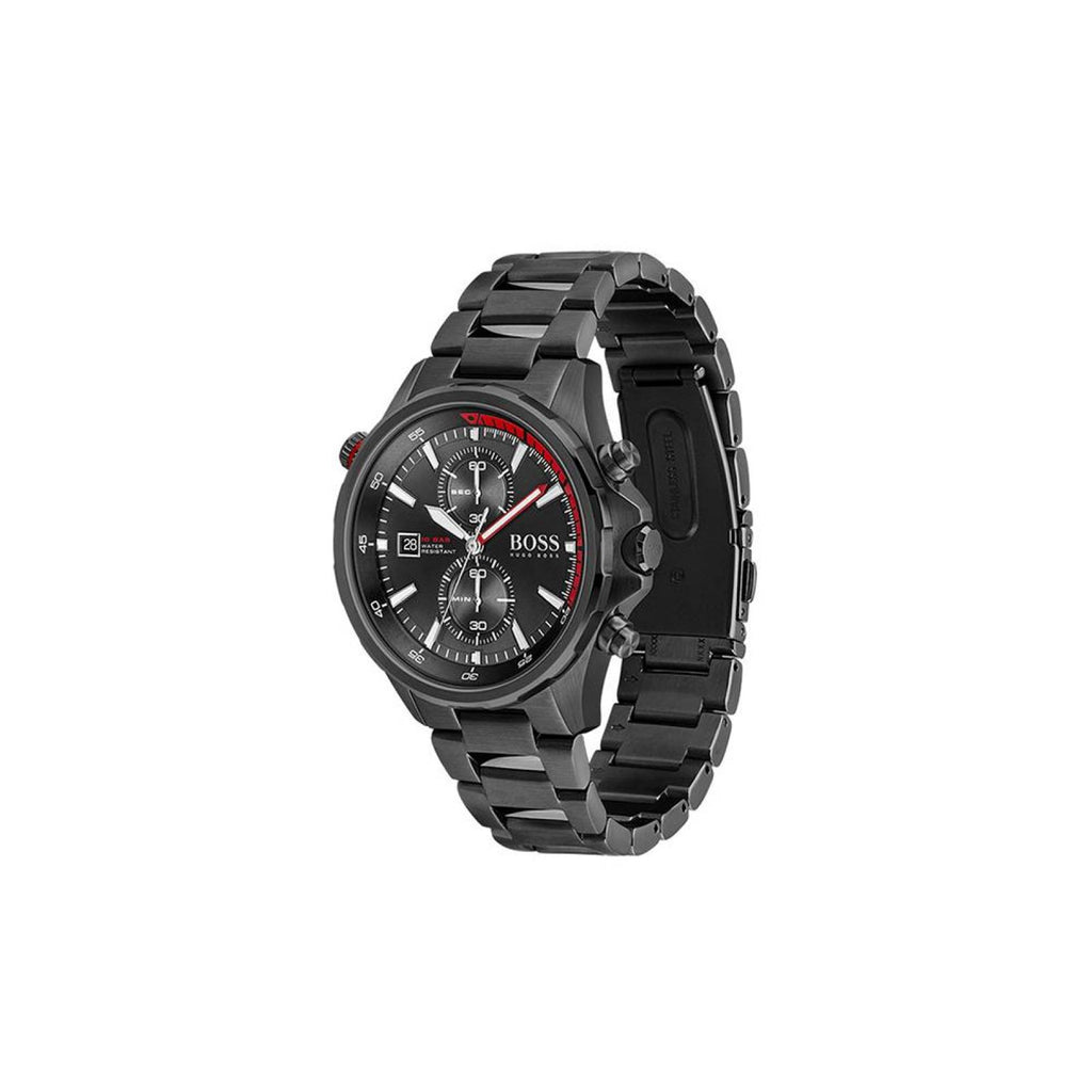 Hugo Boss Men’s Chronograph Quartz Stainless Steel Black Dial 46mm Watch 1513825