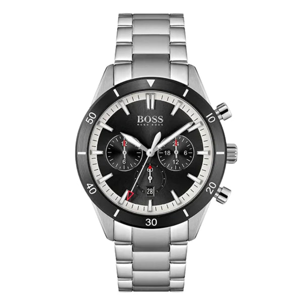 Hugo Boss Men’s Quartz Stainless Steel Black Dial 44mm Watch 1513862