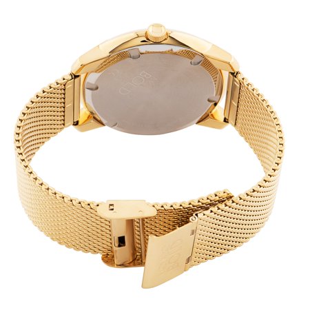 Movado Men’s Quartz Swiss Made Stainless Steel Gold Dial 44mm Watch 3600373