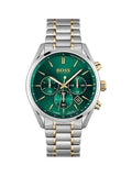 Hugo Boss Men’s Quartz Stainless Steel Green Dial 44mm Watch 1513878