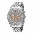 Michael Kors Men's Lexington Chronograph Silver-Tone Watch MK8515