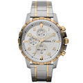 Fossil Men’s Chronograph Quartz Two-tone Stainless Steel White Dial 45mm Watch FS4795