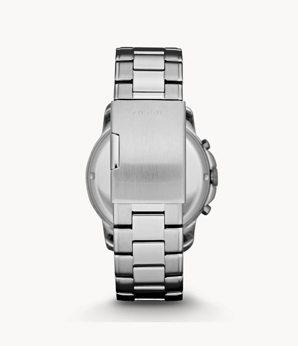 Fossil Men’s Chronograph Quartz Silver Stainless Steel Blue Dial 44mm Watch FS5238