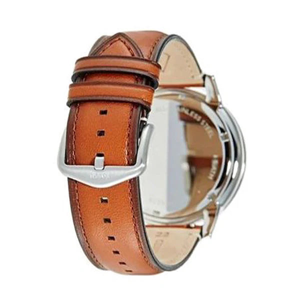 Fossil Men’s Quartz Brown Leather Strap Blue Dial 44mm Watch FS5279
