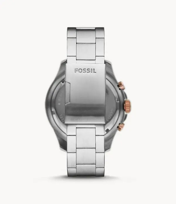 Fossil Men’s Chronograph Quartz Stainless Steel Black Dial 46mm Watch FS5768