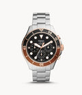 Fossil Men’s Chronograph Quartz Stainless Steel Black Dial 46mm Watch FS5768