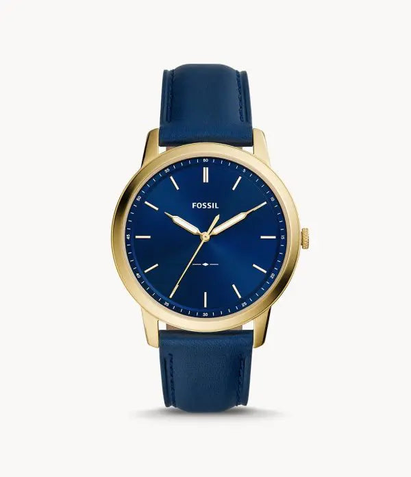 Fossil Men’s Quartz Leather Strap Blue Dial 44mm Watch FS5789