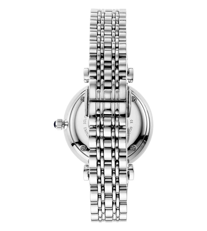 Emporio Armani Women’s Analog Stainless Steel Dark Blue Dial 32mm Watch AR11091