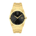 Movado Men’s Quartz Swiss Made Gold Stainless Steel Black Dial 40mm Watch 3601223