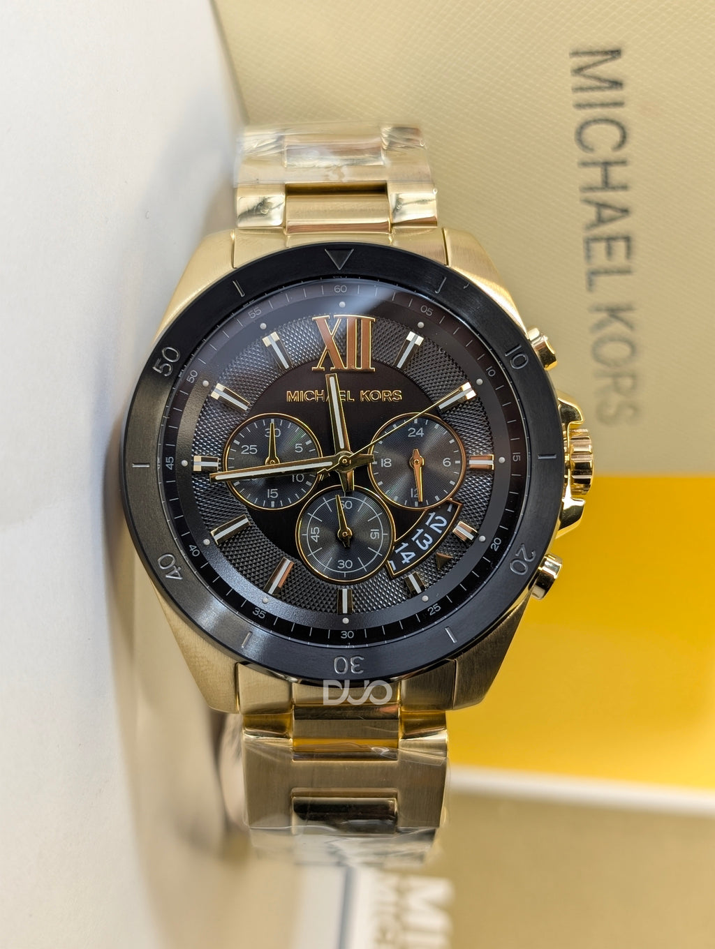 MICHAEL KORS Brecken Chronograph Quartz Crystal Black Dial Men's Watch MK8848