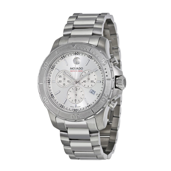Movado Men’s Quartz Swiss Made Silver Stainless Steel Silver Dial 42mm Watch 2600111