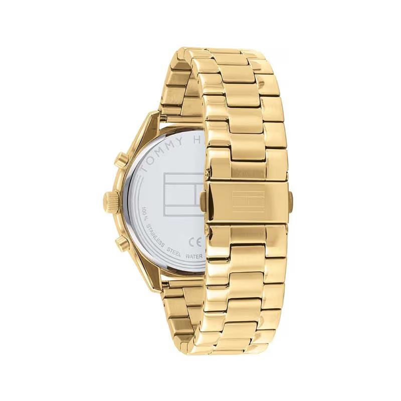 Tommy Hilfiger Men’s Quartz Stainless Steel Silver Dial 44mm Watch 1791726